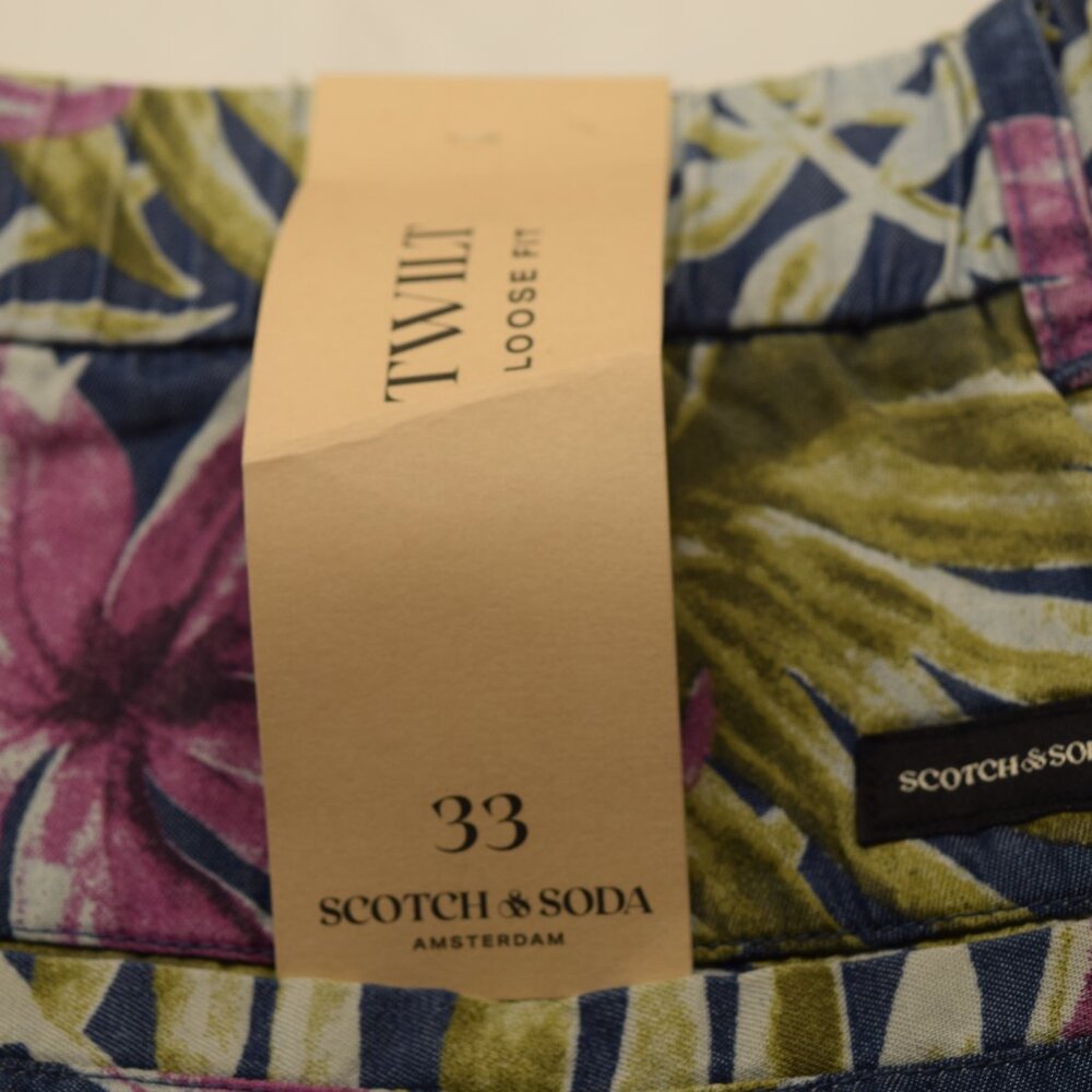 Scotch & Cods Men's Twilit - Printed Pleated Bermuda Shorts NWT - Picture 7 of 11